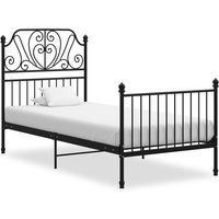 Berkfield Home Bed Frame Black Metal 100x200 cm