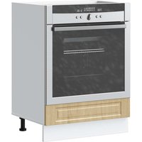 Berkfield Home Oven Cabinet Porto Sonoma Oak Engineered Wood in Brown