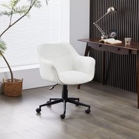 Upholstered Swivel Office Chair Corduroy Fabric Height Adjustable Pack