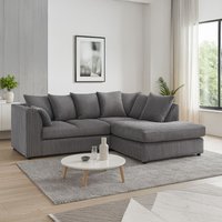 Luxor Jumbo Cord 4 Seater Corner sofa Right Hand Facing