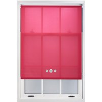 Fuchsia Pink Daylight Roller Blind Triple Chrome Round Eyelets Trimmable Window Shade cm width x 165 cm drop