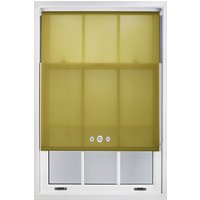 Furnished Green Daylight Roller Blind with Triple Chrome Round Eyelets - Trimmable Window Shade | Size: 60 cm width x 165 cm drop