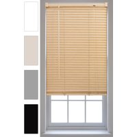 Furnished Venetian Window Blinds Trimmable 25mm PVC Slats in Natural | Size: 90 cm width x 210 cm drop