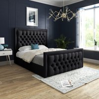 Kingston Upholstered Soft Velvet Bed Frame Double