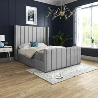 Oxford Upholstered Soft Touch Plush Velvet Bed Frame Double