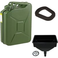 Pegdev 20L Professional Heavy Duty Jerry Can Bundle UN Certified for Flammable Liquids in Dark Green