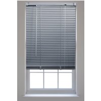 Furnished Grey PVC 25mm Slat Venetian Blinds - Trimmable Window Blinds for Home & Office | Size: 205 cm width x 150 cm drop