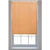 Teak PVC 25mm Slat Venetian Blinds Trimmable Window Blinds Home & Office Pale cm width x 150 cm drop