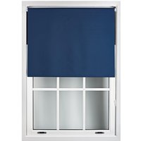 Navy Blue Blackout Roller Blinds Trimmable Window Shade Home & Office cm width x 165 cm drop