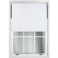 Furnished White Blackout Roller Blinds - Trimmable Window Shade for Home & Office | Size: 65 cm width x 210 cm drop
