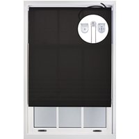 Furnished Black Daylight Roller Blinds with Metal Fittings - Trimmable Window Shade | Size: 60 cm width x 165 cm drop