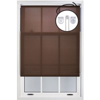 Mocha Daylight Roller Blinds Metal Fittings Trimmable Window Shade Chocolate cm width x 165 cm drop