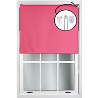 Fuchsia Pink Blackout Roller Blinds Metal Fittings Trimmable Window Shade cm width x 165 cm drop