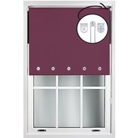 Blackout Roller Blinds Chrome Round Eyelets & Metal Fittings cm width x 165 cm drop