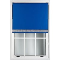 Blackout Fabric Silver Glitter Accent Trimmable Roller Blind cm width x 210 cm drop
