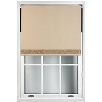 Cappuccino Blackout Fabric Gold Glitter Accent Trimmable Roller Blind cm width x 165 cm drop