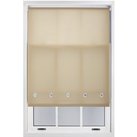Cappuccino Daylight Roller Blind Chrome Round Eyelets Trimmable Window Shade cm width x 210 cm drop