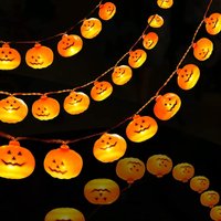 Spooky Pumpkin 20 LED Waterproof Battery Halloween String Lights