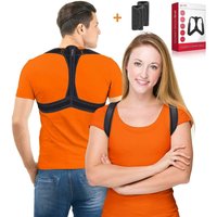 Dyzi Adjustable Posture Corrector Clavicle Support Unisex Reduce Pain Comfortable Design in Black