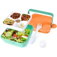 Xample 5 Compartments Lunch Box Food Container Bento Storage Box Adults Kids Portable