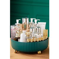 Living and Home 28CM Spinning Skincare Cosmetic Organizer in Green