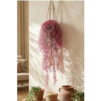 Living and Home Artificial Hanging Plants Decoration in Fuchsia