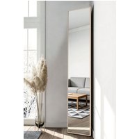 Living and Home 37cm W x 147cm H Gold Frame Over the Door Full Length Mirror | Size: 37 cm W x 147 cm H