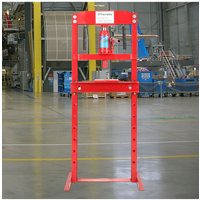 Living and Home 12 Ton Shop Hydraulic Press H-Frame Floor Standing in Red