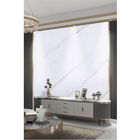 Living and Home 3M x 60Cm Marble Effect Wallpaper Roll Self Adhesive Contact Paper in White | Size: 3M x 60 cm
