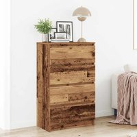 Berkfield Home Sideboard Old Wood 60x35x98.5 cm Engineered Wood in Brown