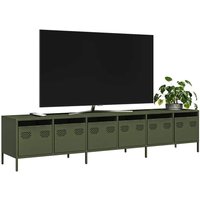 TV Cabinet Olive Green 202x39x43.5 cm Cold rolled Steel