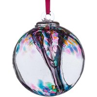 Sienna Glass 10cm Spirit Ball Thinking of You Multicoloured Turquoise in Green