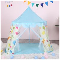 Light Blue Indoor Play Tent Indoor Outdoor Easy to Install Equipped Mosquito Proof Breathable Curtains