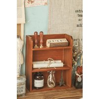 3 Tier Retro Tabletop Wooden Storage Rack