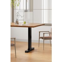 Living and Home 71cm/27.95 inch 2Pcs Black I-shaped Anti-Slip Metal Table Legs Furniture Replacement Legs for DiningTable, Desks and Workbenches