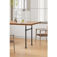 Living and Home 71cm/27.95 inch 2Pcs Black H-shaped Metal Table Legs Furniture Replacement Legs for Dining Table, Desks and Workbenches