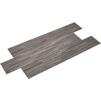 Living and Home 36Pcs/5m² Self Adhesive Wood Effect Waterproof PVC Flooring for Kitchen Living Room and Bathroom in Taupe