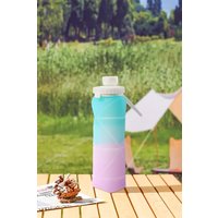 Living and Home 600ml Collapsible Silicone Water Bottle - 6 Colors, Travel & Gym