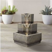 Outdoor Multi Tier Water Fountain Deco LED Lights