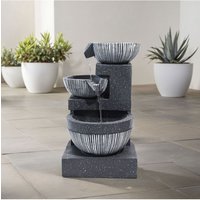 3 Tier Bowl Shaped Water Fountain Rockery Decoration