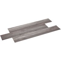 Living and Home 36Pcs/5m² Self Adhesive Wood Effect Waterproof PVC Flooring for Kitchen Living Room and Bathroom in Light Brown