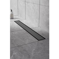 70cm Stainless Steel 2 1 Siphonic Linear Insert Shower Drain Adjustable Height & Slope Removable Cover Filter & Siphon