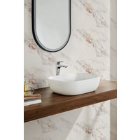 Living and Home 10pcs Ivory Marble Self-Adhesive Wall Stickers-Water & Oil Splash-proof, Antiflaming in Orange