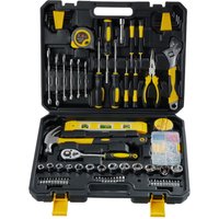 Living and Home 108Pcs Home Tool Kit Household Repair Tools with Durable Storage Case in Black