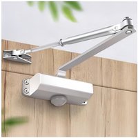 Living and Home Commercial Grade Automatic Quiet Hydraulic Door Closer Speed w/ Adjustable Closing Speed, Power & Arm Length-Fits 65-85kg Weight Door