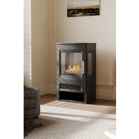 Living and Home Electric Fireplace with Remote Control in Black