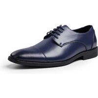 Low Top Lace Up PU Leather Dress Shoes Pointed Toe