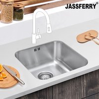 JASSFERRY Undermount Kitchen Sink 450 x 450 mm in Silver