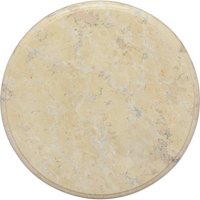 Berkfield Home Table Top Cream Ø40x2.5 cm Marble in Beige | Size: 40x2.5 cm