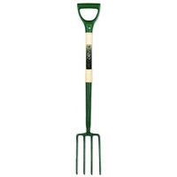 Pegdev Ergonomic Border Fork Steel 30" Ash Ergo Handle 2kg Weight Ideal for Professionals in Dark Green